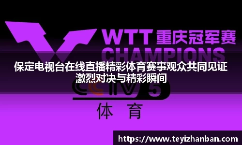 保定电视台在线直播精彩体育赛事观众共同见证激烈对决与精彩瞬间